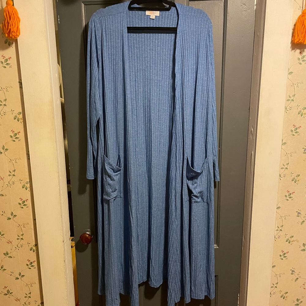 Blue XL LuLaRoe Sarah cardigan